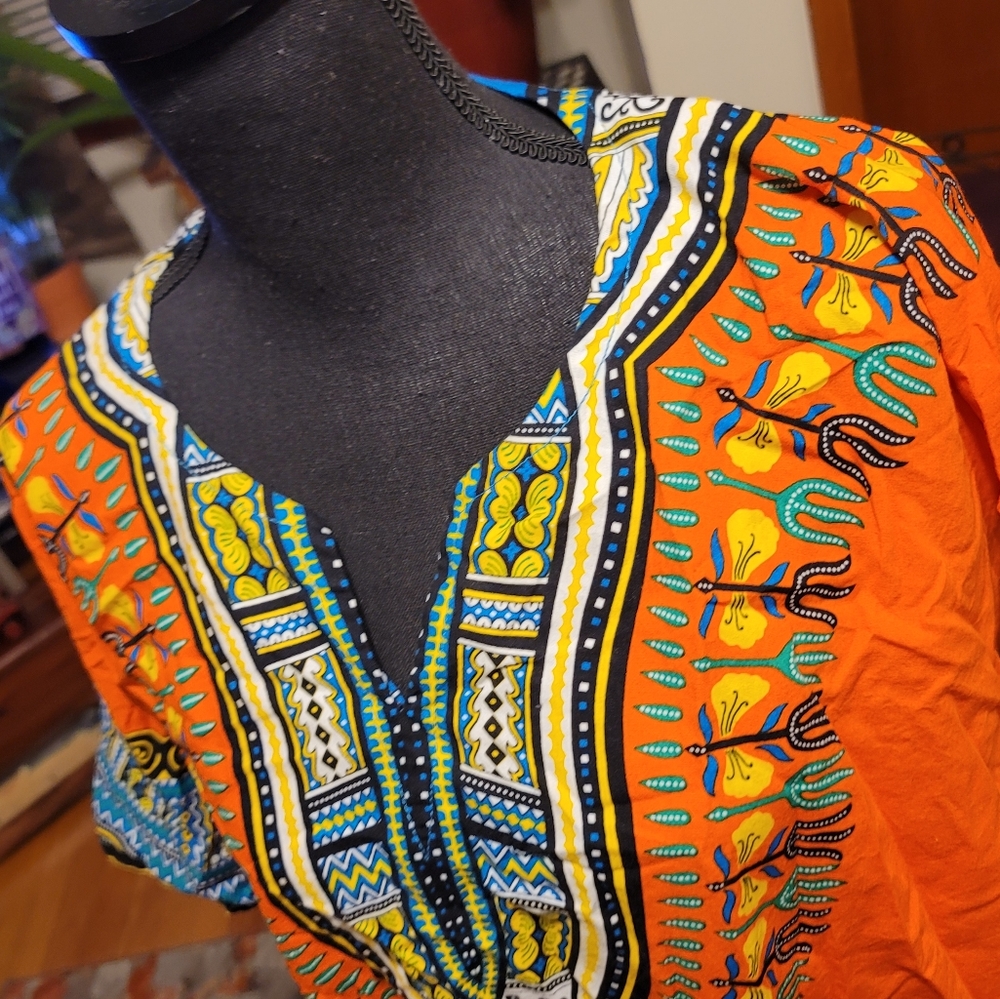 African Shirt Dashiki Print Men or Woman.. - Picture 9 of 11